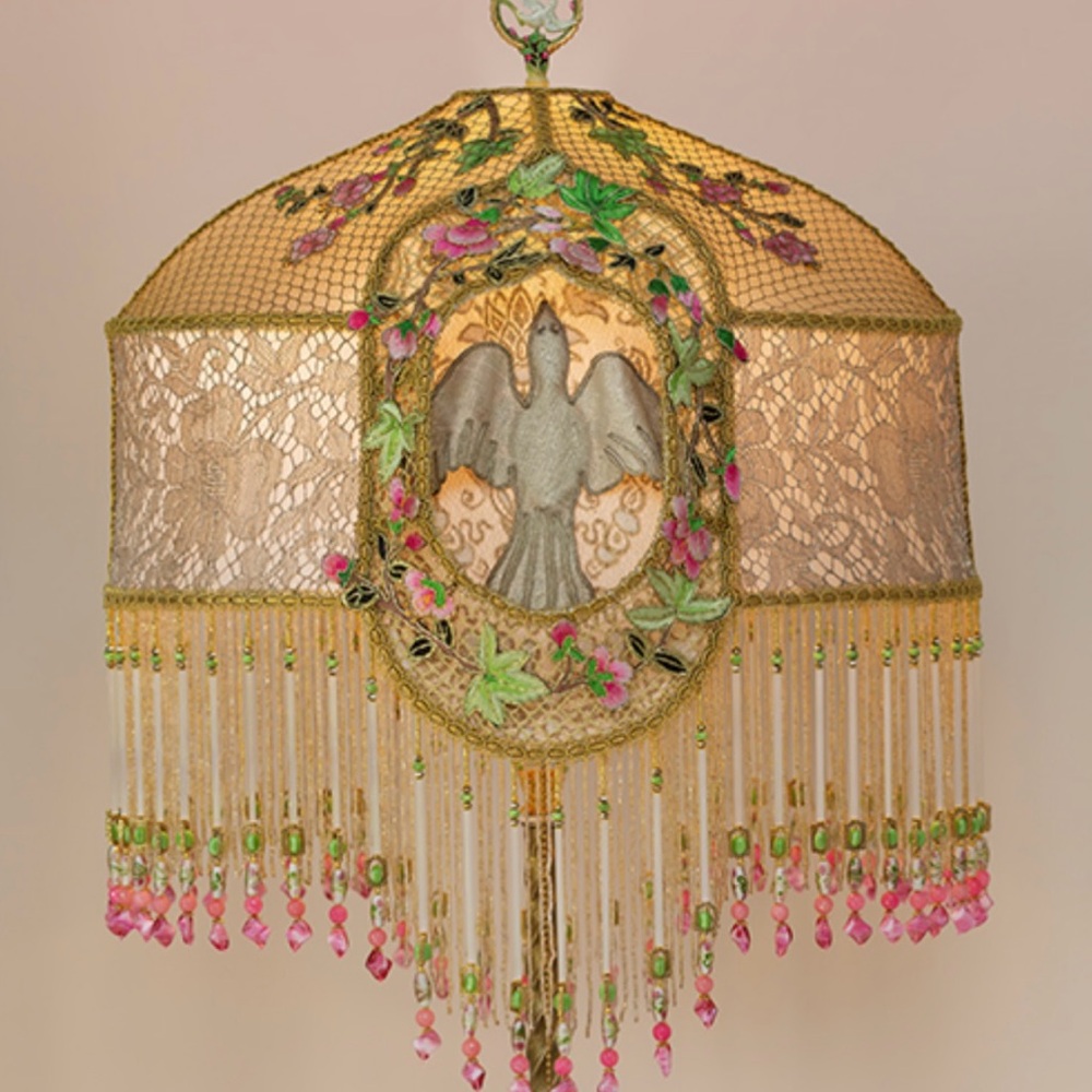 NIGHTSHADES Floor Lamp by Artist Christine Kilger, One-of-a-Kind, Victorian